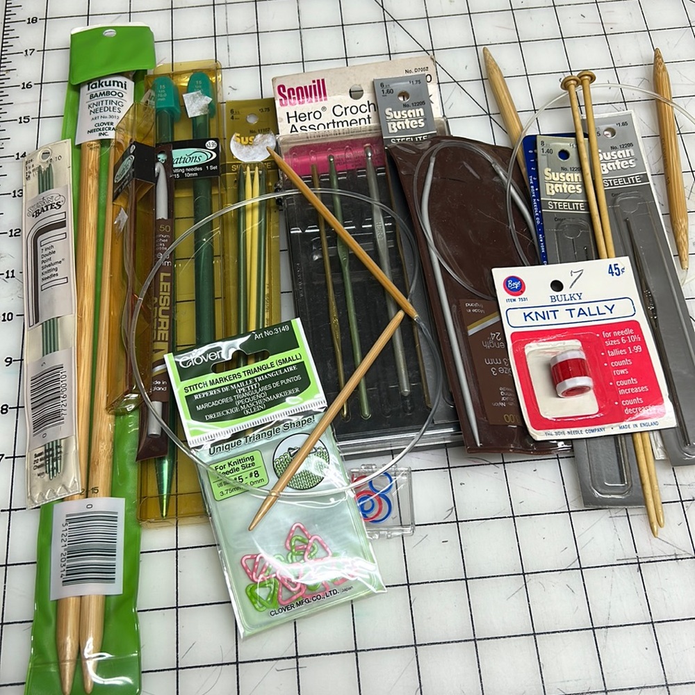 Lot of Vintage Knitting Supplies